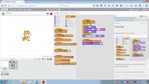Scratch 2.0 programming interface