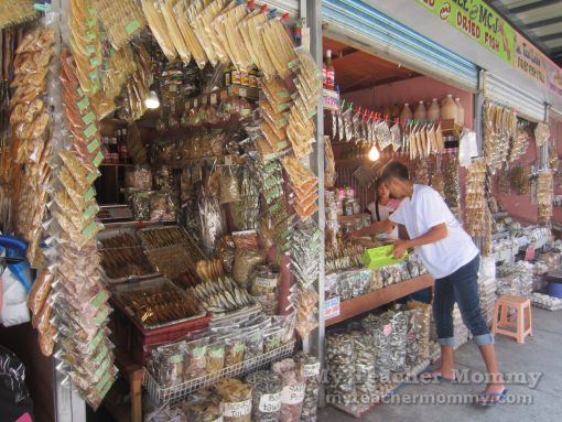 Smoked & dried fish shops, Tagaytay Mahogany Market
